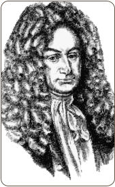 Historisches Portrt von Gottfried Wilhem Leibniz